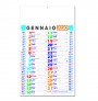 C60 - Calendario olandese multicolor