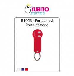 E1053-Portachiavi con porta gettone